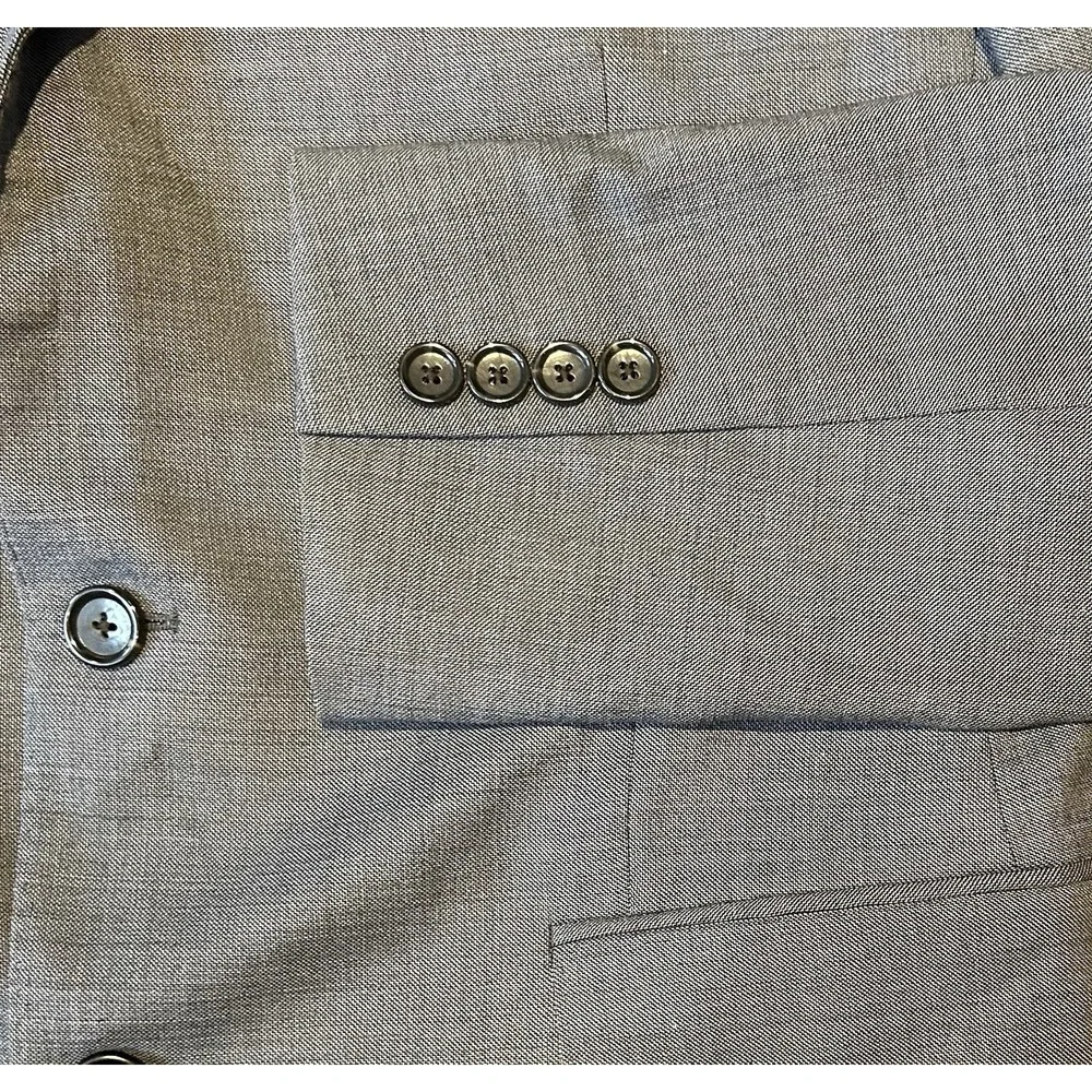 J Crew Sport Coat‎ Mens 40 L Slim Ludlow Gray 4 Season Wool Blazer Jacket